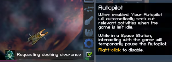 Vanguard Galaxy running at the bottom of the desktop