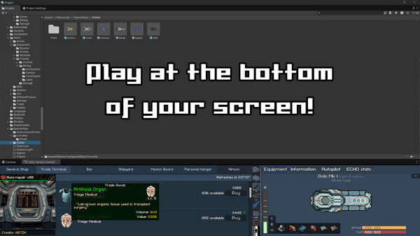 Vanguard Galaxy screenshot — playing at bottom of screen