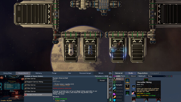 Vanguard Galaxy screenshot — setting skills