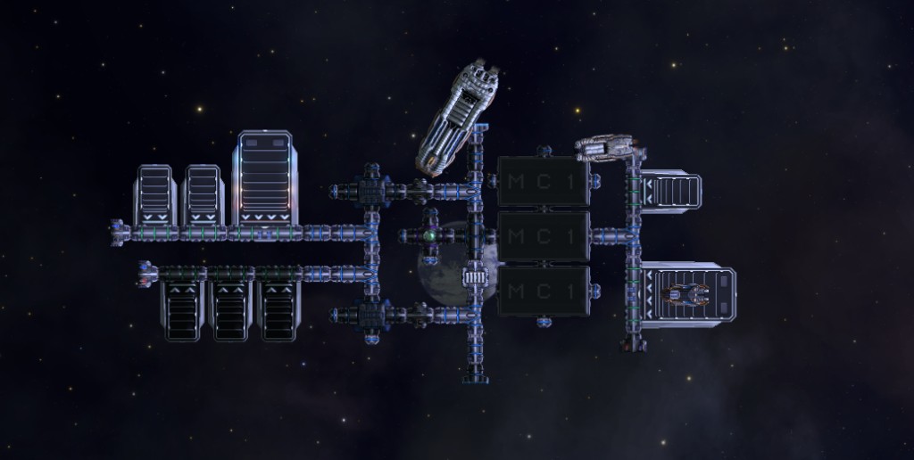 Vanguard Galaxy screenshot — modular space station